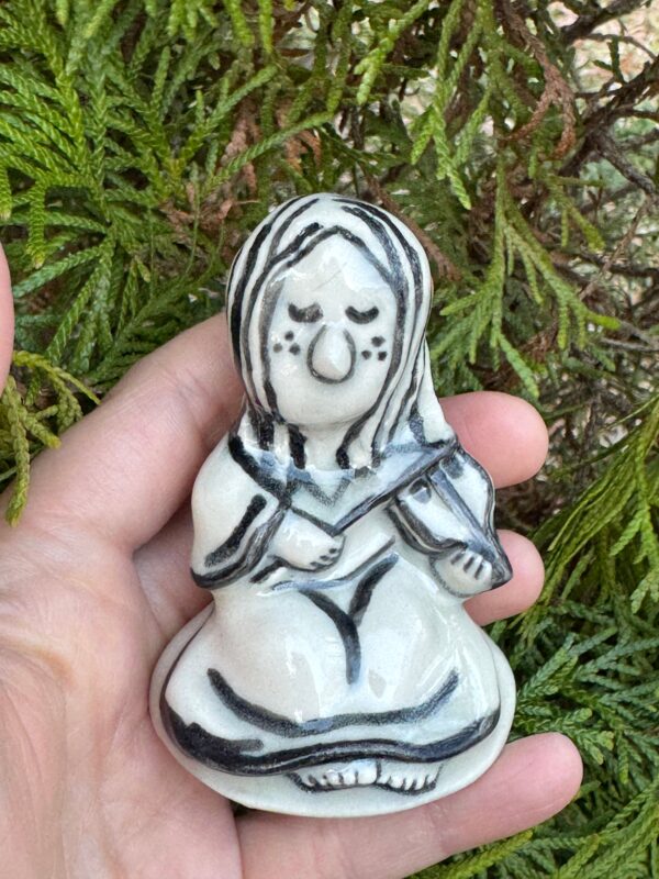 Miniature Porcelain Ceramic Violinist - Image 2