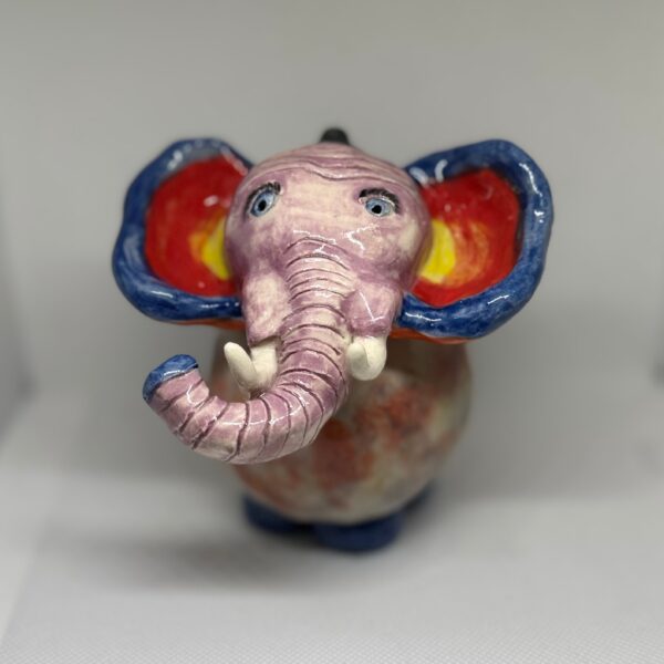 Miniature Porcelain Elephant Figurine – Meet Kemo, the Artistic Dreamer