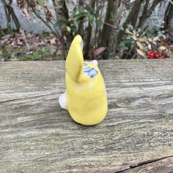 Miniature Yellow Ceramic Bunny - Image 8